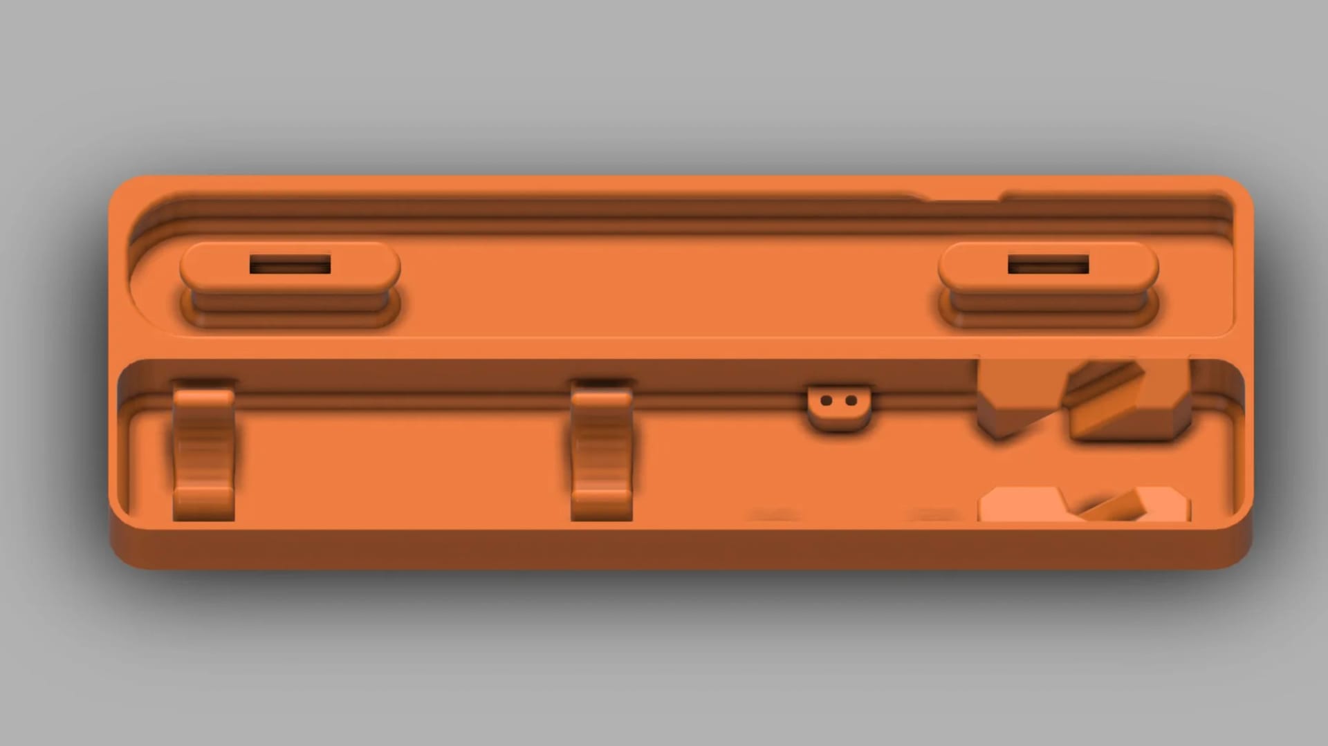 Top view of the V2 model in Fusion 360